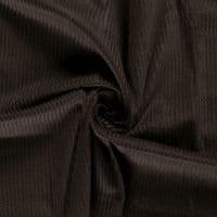 Luxury Jumbo Corduroy Velvet Fabric Material - DARK BROWN